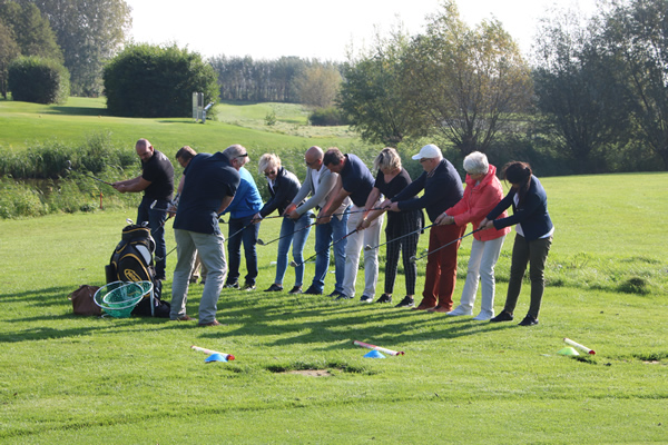 Clinic op Almkreek, een golfpark van de Hollandsche Golfclub